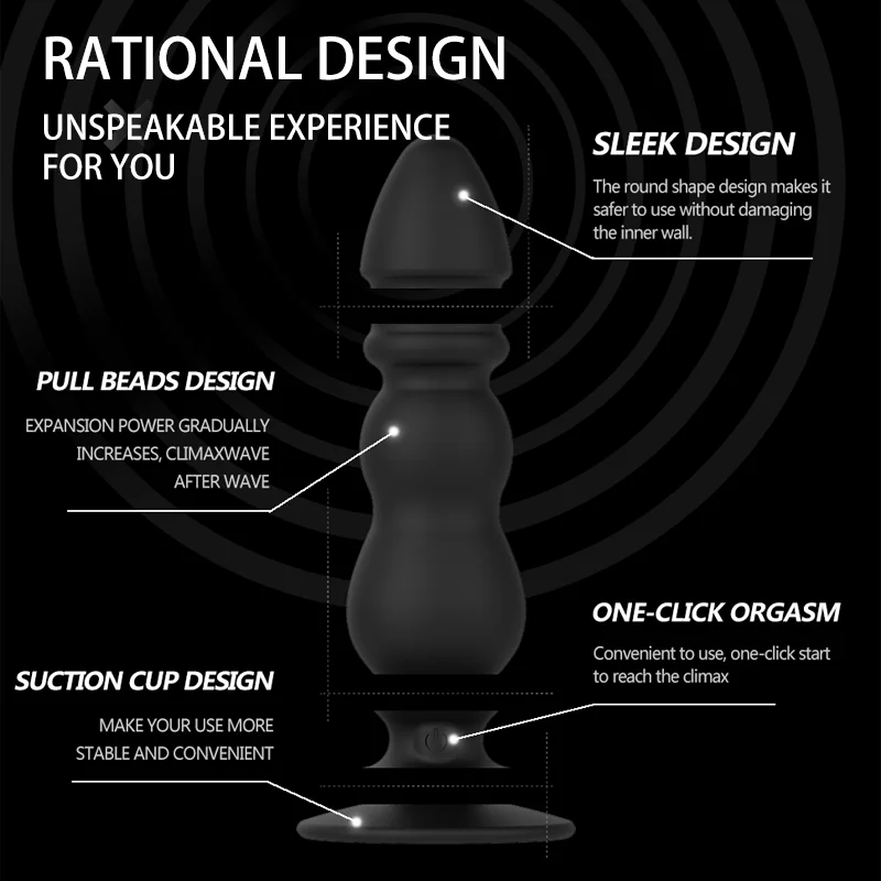 Masajeador de próstata inalámbrico para hombres adultos, Juguetes sexuales con Control remoto, tapón Anal, vibrador Anal, estimulador