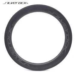 SILVEROCK SR38C-Carbon Rim for Folding Bike, Bicycle Rims, Disc Brake Clincher, Matte Glossy, 16 