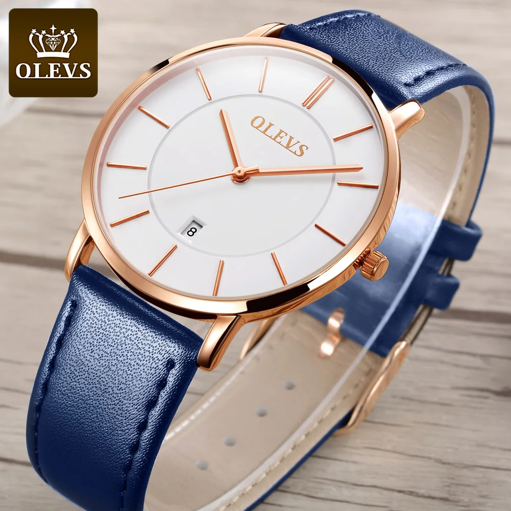 OLEVS Men\'s Watches Top Brand Luxury Waterproof Ultra Thin Date Clock Male Steel Strap Classic Quartz Watch Men Business Watches