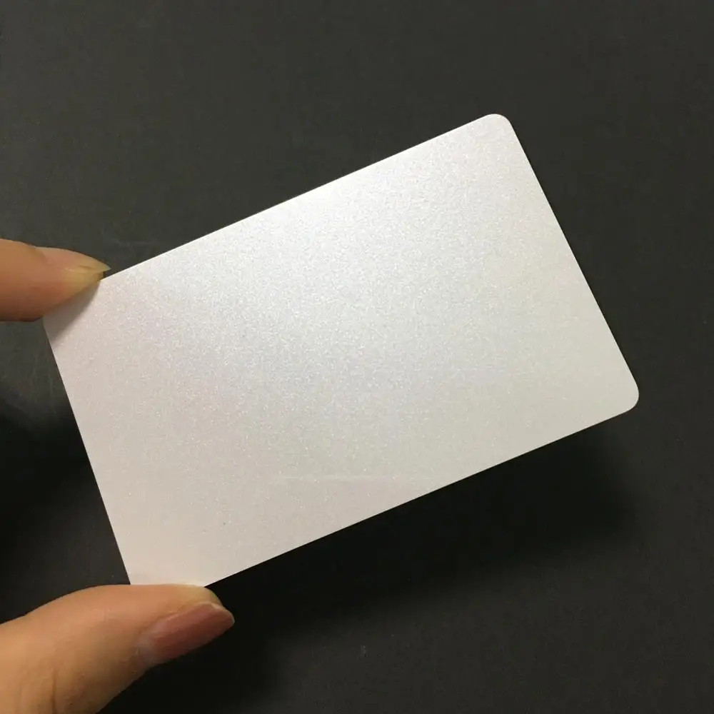 5PCS Premium Pearl White Printable PVC Card for ID Badge Printers Graphic Quality Plastic CR80 30mil for Zebra for Fargo Printer