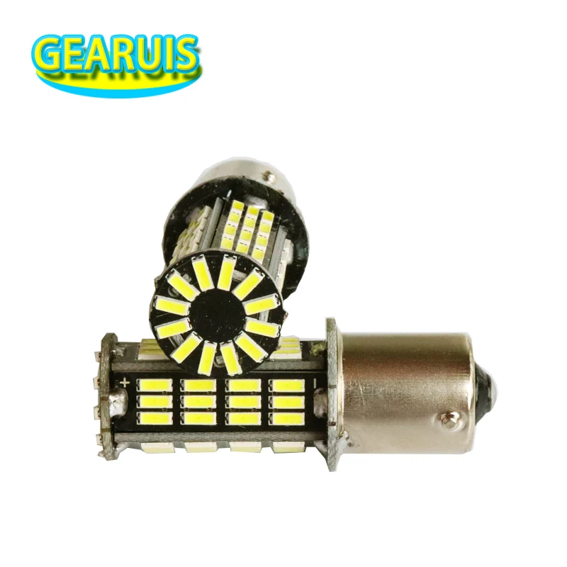 

2pcs Auto LED S25 P21W 1156 BA15S 72 SMD 4014 led 1157 BAY15D Bulb Light Turn signal Parking Backup Brake Bulb Lamp White