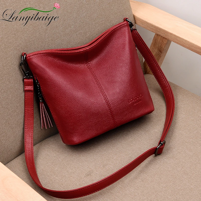 Soft Leather Hand Crossbody Bags For Women 2024 New Luxury Handbags Women Casual Shoulder Bag Designer Tote Bag Bolsa Feminina