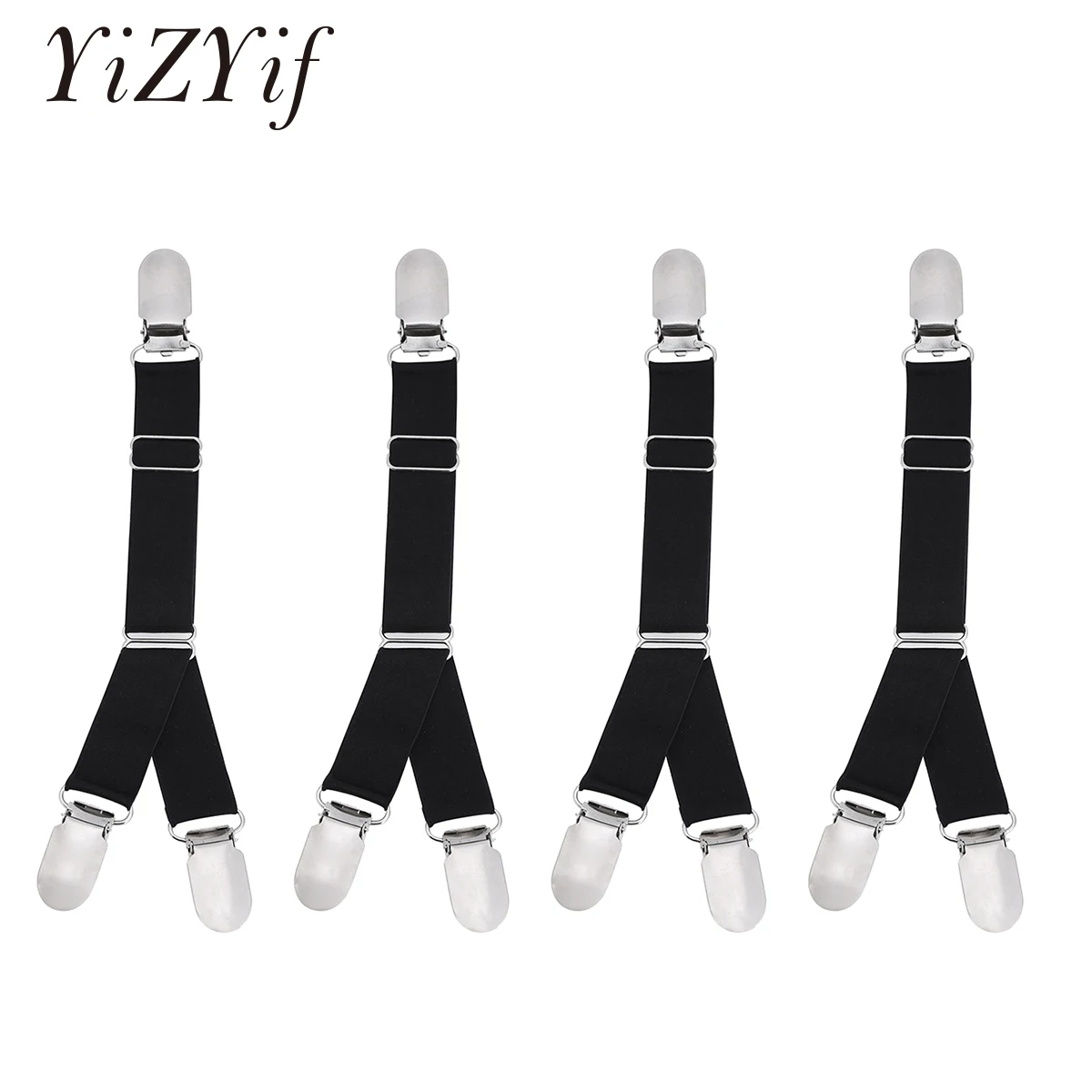 

Y/I Style Unisex Elastic Garter Belt Shirt Stays Holder Socks Fastener Suspender Outfit Dance Performance Sock Garters