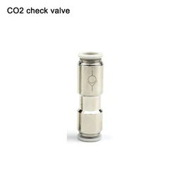 Aquarium CO2 check valve, used for carbon dioxide diffuser to prevent backflow, CO2 stainless steel check valve, PU pipe 4mm