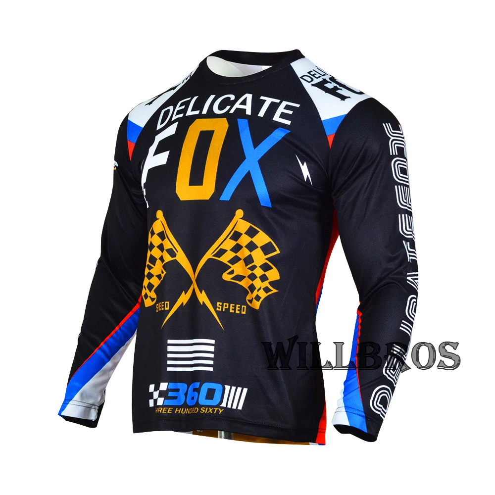 

360 Rohr Men's Jersey Delicate Fox Motocross Scooter Dirtbike Offroad Racing BMX MX DH MTB T-shirt