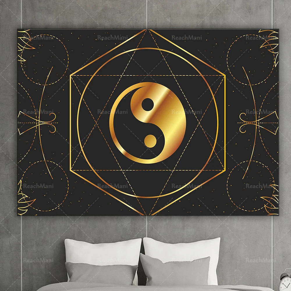 Ying Yang canvas printing, oversized canvas, room decoration, modern canvas decoration wall poster