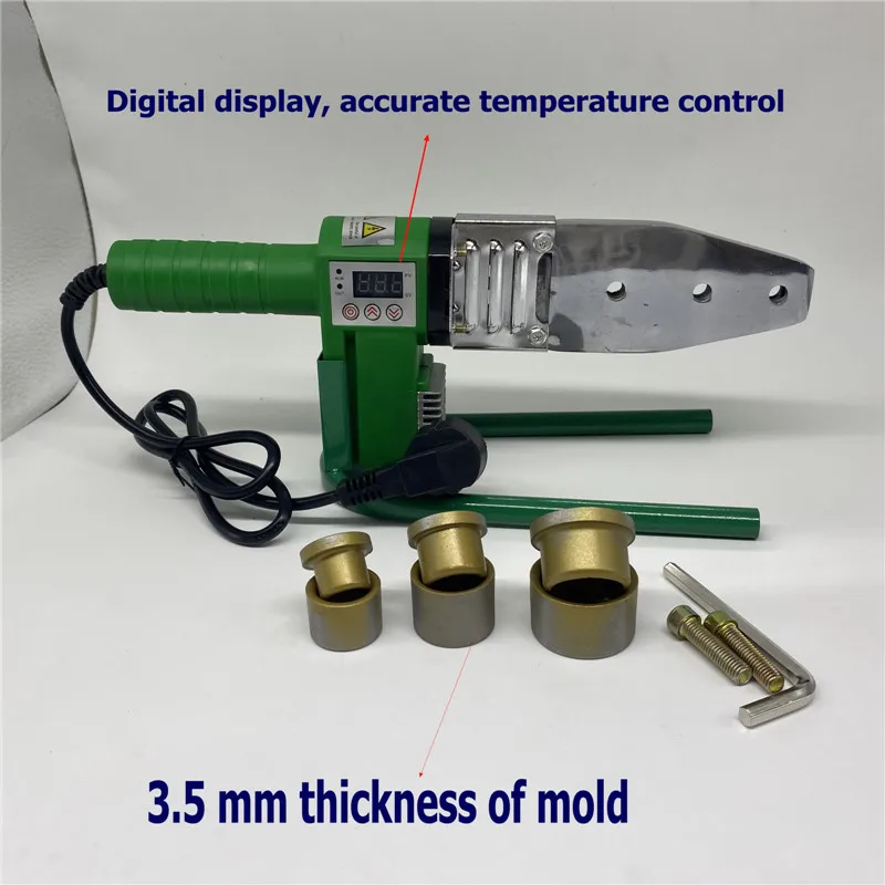 Imagem -06 - Digital Temperature Display Control Máquina de Solda Ppr Soldador Plástico Soldador para Soldagem de Tubos Plásticos 2032 mm