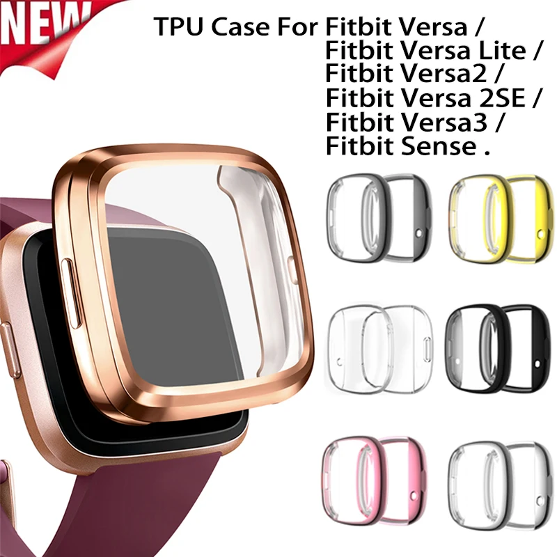 For Fitbit Versa 4 / Versa 3 / Fitbit Sense 2 / Sense2 Protection Case For Fitbit Versa3 Versa4 / Versa2 Screen Protective cover