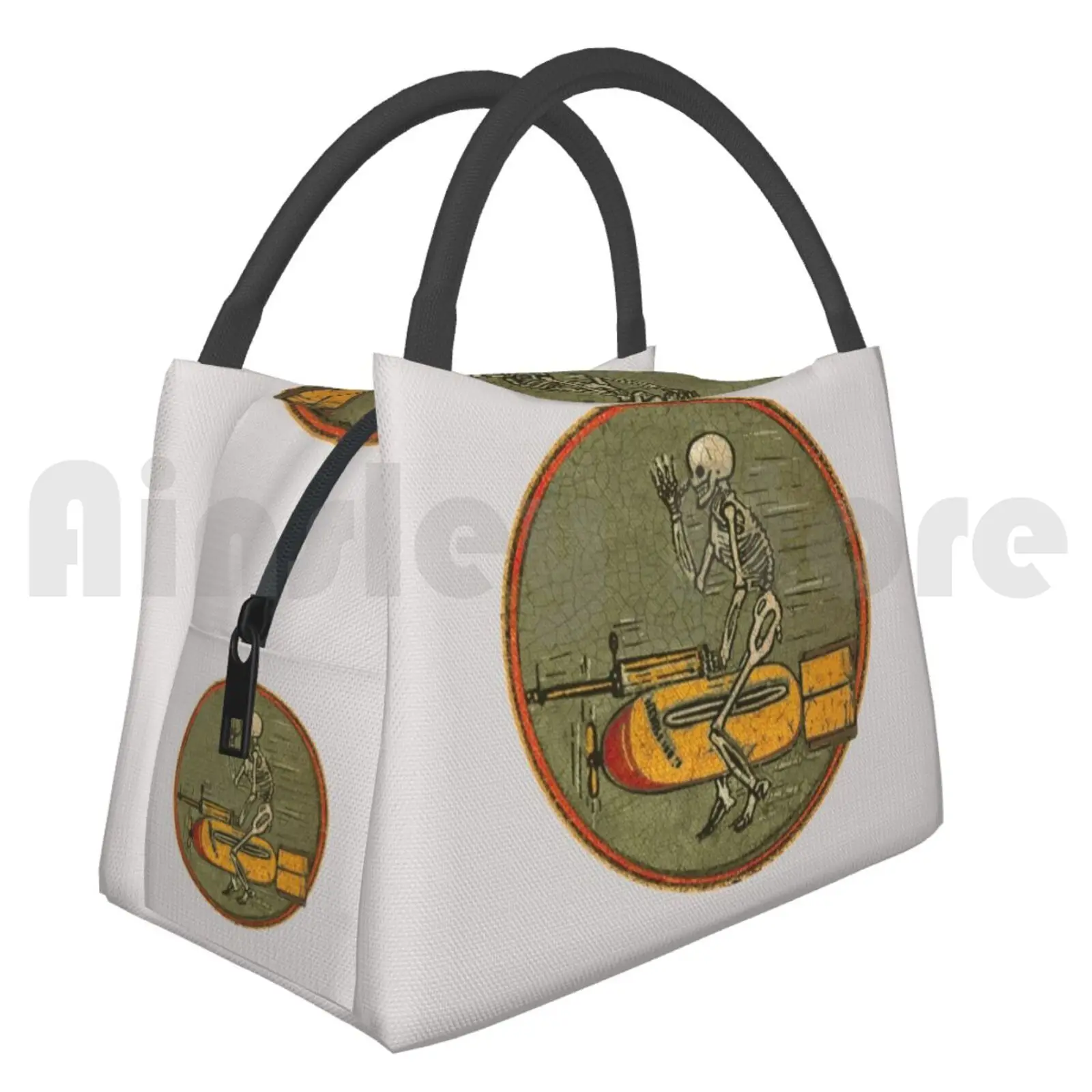 

Portable Insulation Bag Skeleton Bomber Ww2 Patch Usa Skeleton Bomber Ww2 Patch Usa Skull Number 7 Airforce