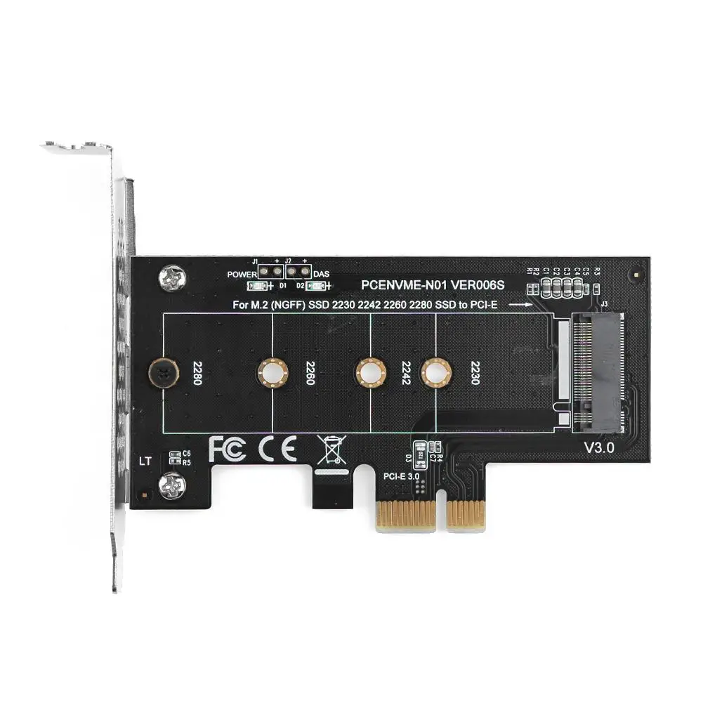 M.2 NVMe SSD Express карта PCIE 3,0 X1 к M Ключ конвертер адаптер Внешний SSD Поддержка 2230,2242,2260,2280 для Samsung PM961
