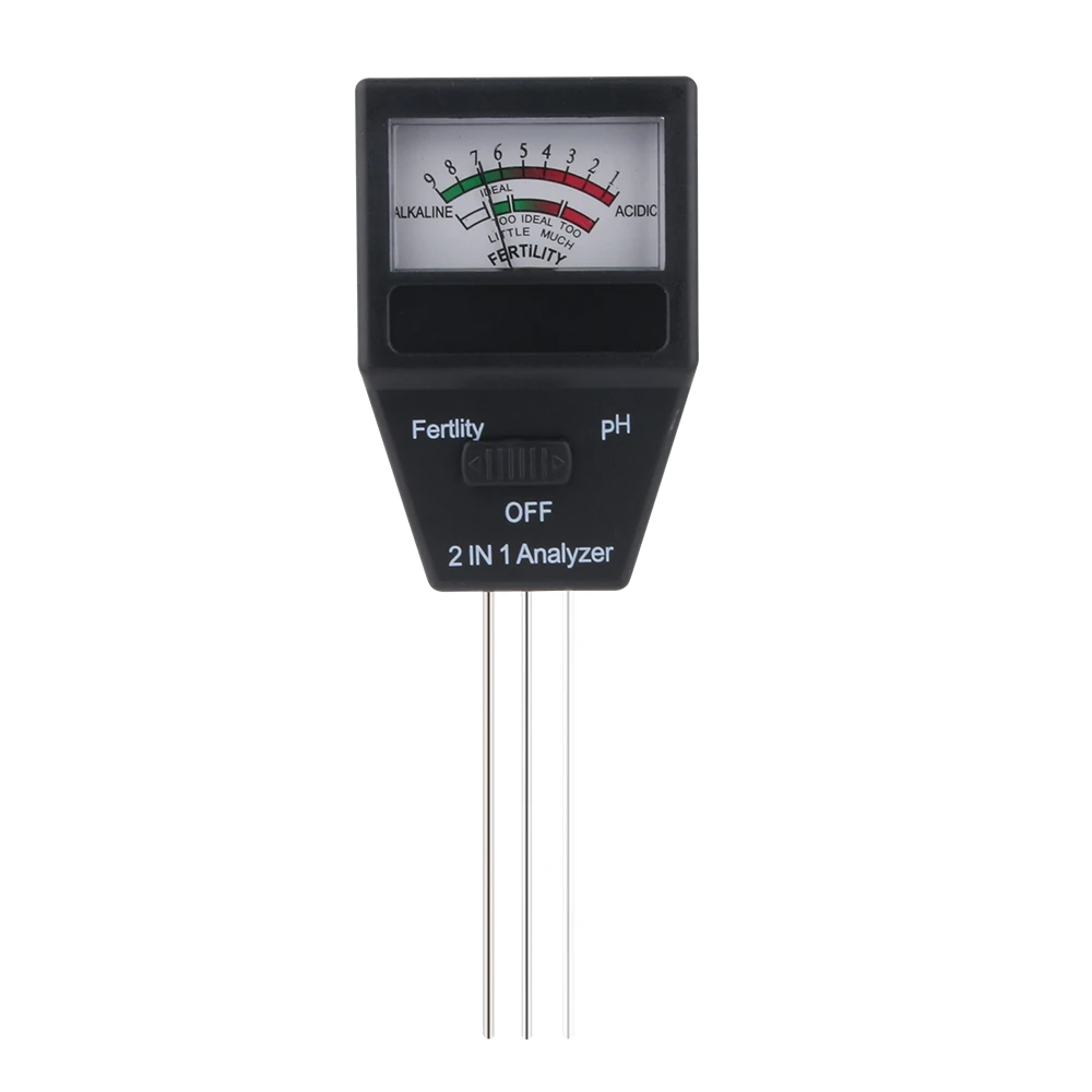 

2 in 1 Deep Soil PH Meter & Fertility Tester Ideal Instrument for Garden Farm Lawn Indoor Outdoor Plant Care