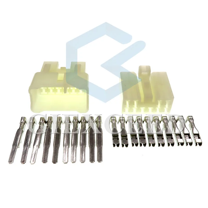 2 Sets 10 Pin 7122-1300 7123-1300 Auto CD Wire Socket Male Female Kit Series(090) Automotive Electrical Wire Connectors