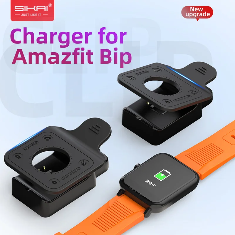 Зарядные устройства для Amazfit Bip, запасные портативные зажимы для Huami bip lite midong Smart Watch A1608, зарядная док-станция