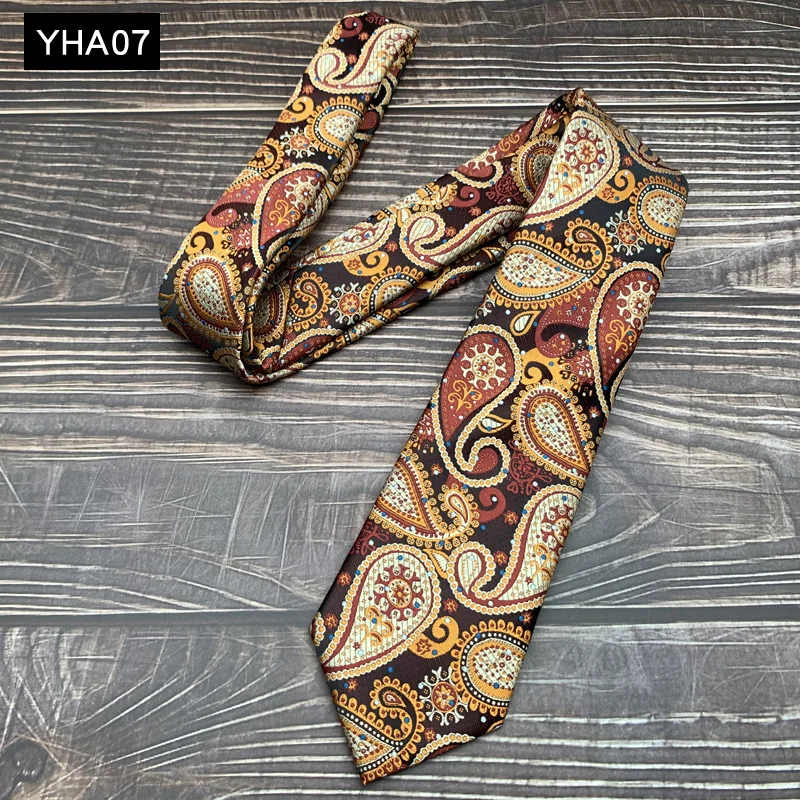 Fashion Vintage Paisley 8 CM Tie for Men Formal Business Wedding Necktie High Quality Gentleman Dress Suit Ties Men\'s Gift