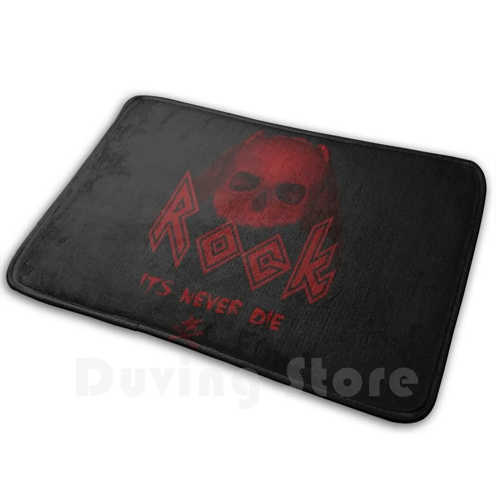 

Rock Its Never Die Mat Rug Carpet Anti-Slip Floor Mats Bedroom Rock Music Rocker Metal Heavy Metal Rock Fan Metal Fan
