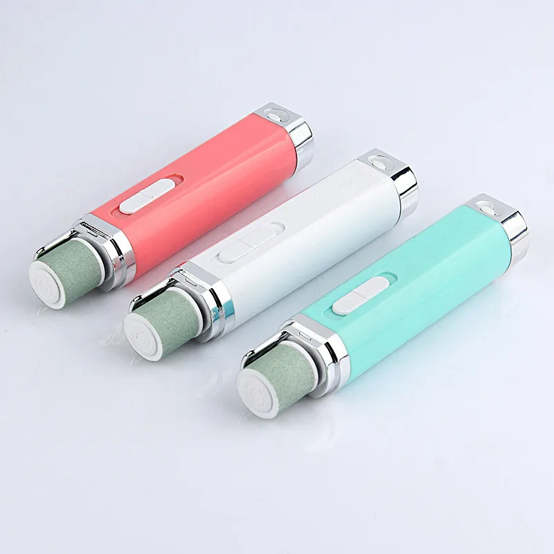 

Electric Manicure Nail File Polisher Battery with 4 Replacement Grinding Tips Polishing Bright Flattened Nail Tool