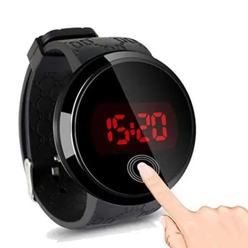 Men Led Digital Watches Fashion Touch Screen Watches Men Sports Watches Silicone Band Electronic Watch montre homme reloj hombre