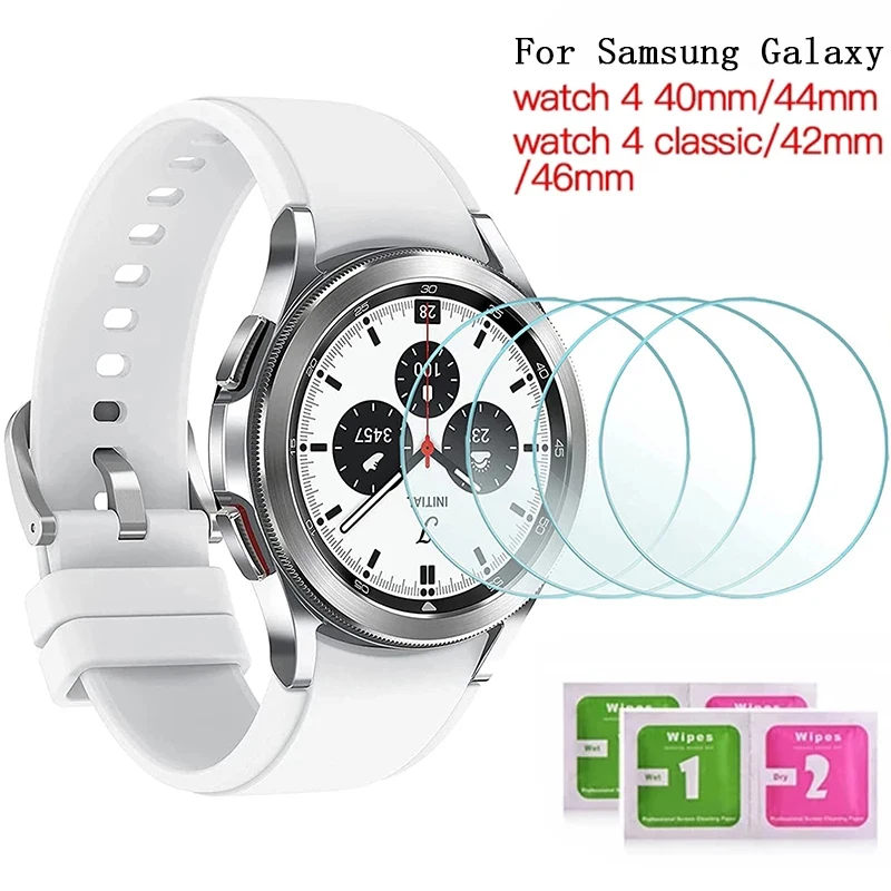 Tempered Glass Films For Samsung Galaxy Watch 4 40mm 44mm Anti-scratch Screen Protector Film For Galaxy Watch4 Classic 46mm 42mm