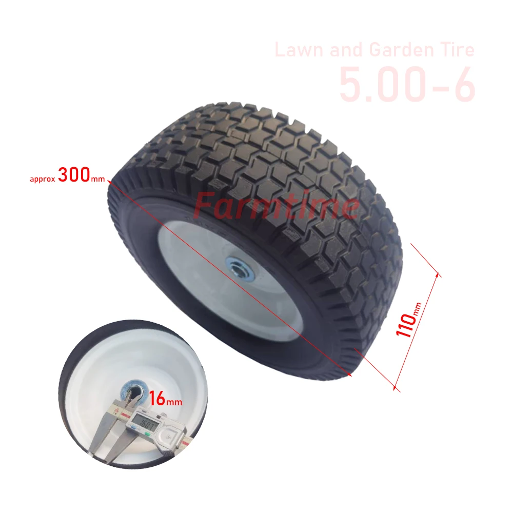 Neumático para césped y jardín, 5,00-6