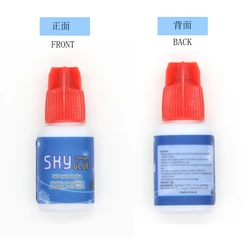 Cola Sky coreana para extensões de cílios, MSDS Adhesive Red Cap, 1PC, 5ml, RA01, 0. 5S Tempo seco