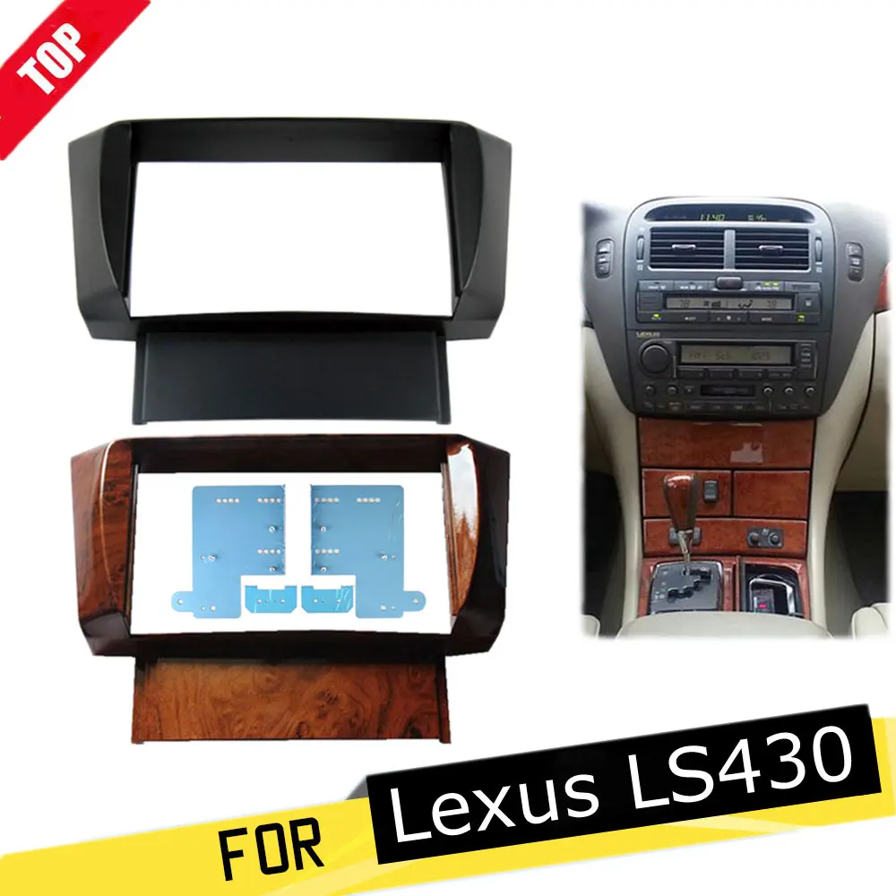 

Автомобильная фара LONGSHI, 2DIN, для Lexus LS-430 LS430, Toyota Цельсия 2001-2006, радио, DVD, стерео, CD-панель, комплект для приборной панели, отделка, пластина 2Din