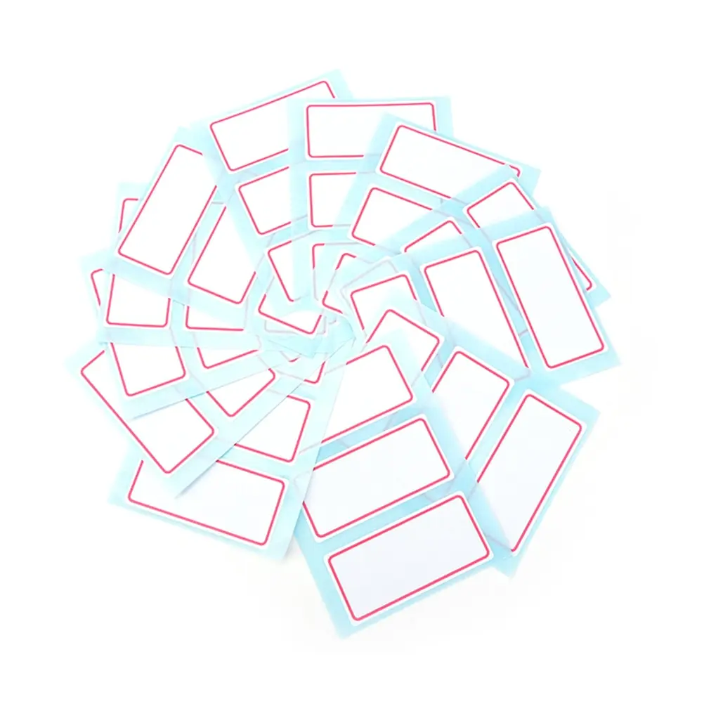 36 labels stickers Sheets White Self-Adhesive Label Name Sticker Number Blank Note For student