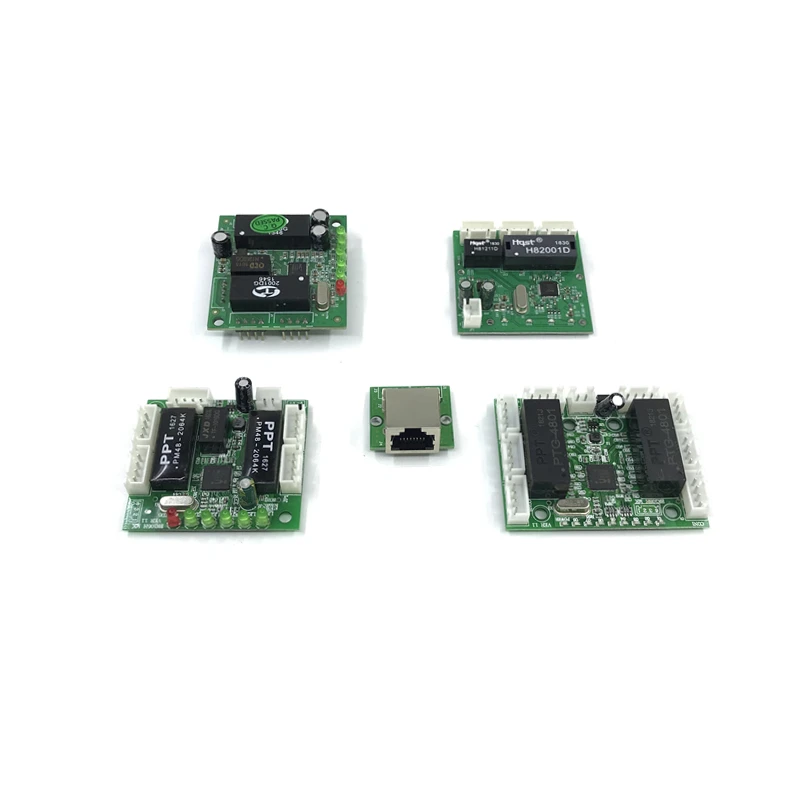 Circuit imprimé de commutation ethernet, mini module de conception, module de commutation ethernet 10/100mbps 3/5/6/8 ports, carte PCBA, carte mère OEM