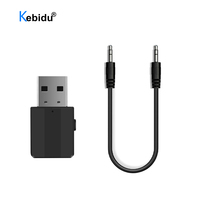 Kebidu Wireless 3.5mm AUX Bluetooth Receiver Transmitter Stereo 3.5 Jack Wireless Audio Adapter for TV PC Headphones Car Kit