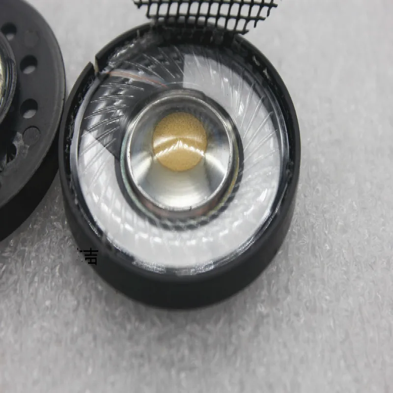 ชุด32ohm ลำโพง HiFi 40มม. สำหรับครอบหูหูฟังแบบหมวกกันน็อค DIY แผ่นฟิล์มแหวนชุบเงินพร้อมฝาครอบตาข่าย