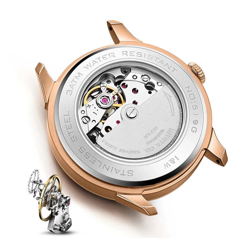 Carnival Brand IW Series MIYOTA Movement High-End Mechanical Watch for Men Sport Leather Luxury Sapphire Automatic Watches Mens - view 3
