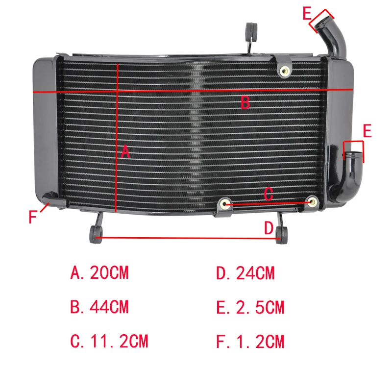 For DUCATI 748 748S 916 996 996S 1994-2002 Motorcycle Engine Radiator Aluminium Motor Bike Replace Parts Cooling Cooler