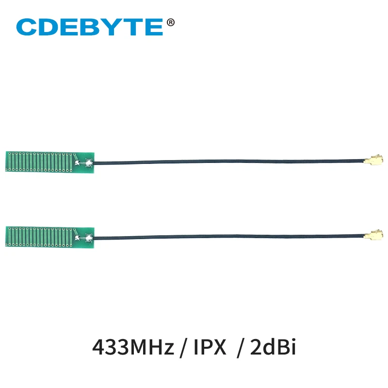 Antenne Wifi omnidirectionnelle 2dbi 433MHz, 10 pièces/lot, PCB, Interface interne IPEX