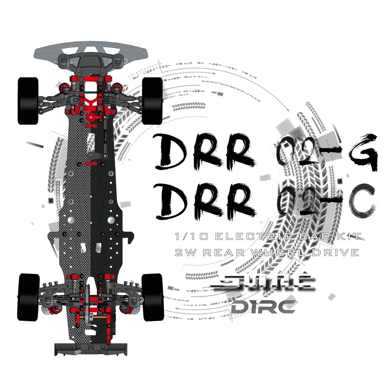 SN-RC DRR02 DRR02-C 1/10  1:10 RC CAR RC MODEL 2WD LARGE ANGLE STEERING POSTPOSITION POST DRIVE DRIFT VEHICLE