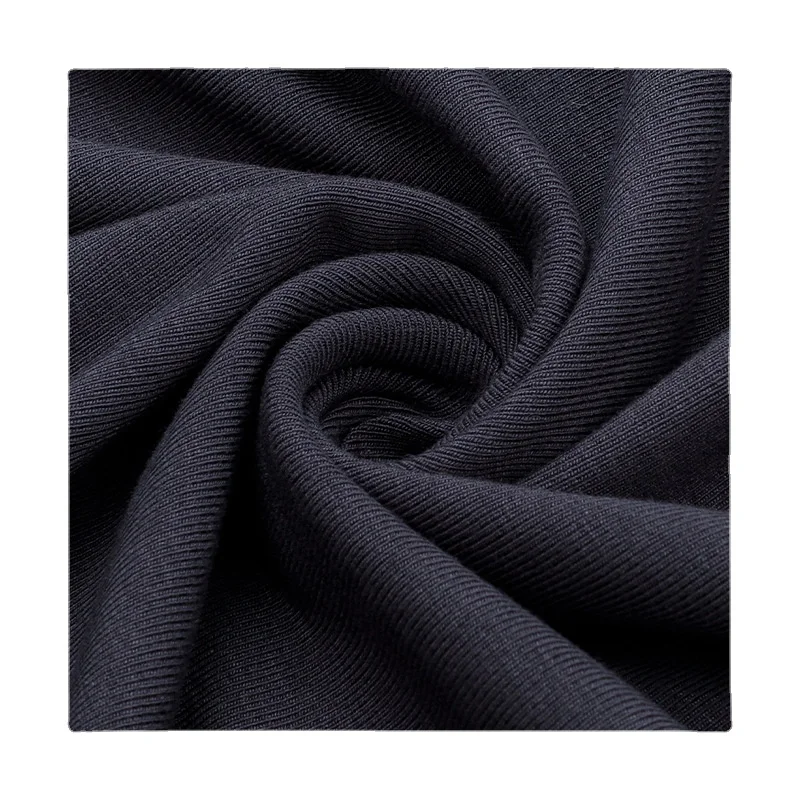 

Width 70" Fashion Simple Solid Color Rib Elastic Knitted Fabric By The Yard For T-shirt Casual Wear Sports Pants Material