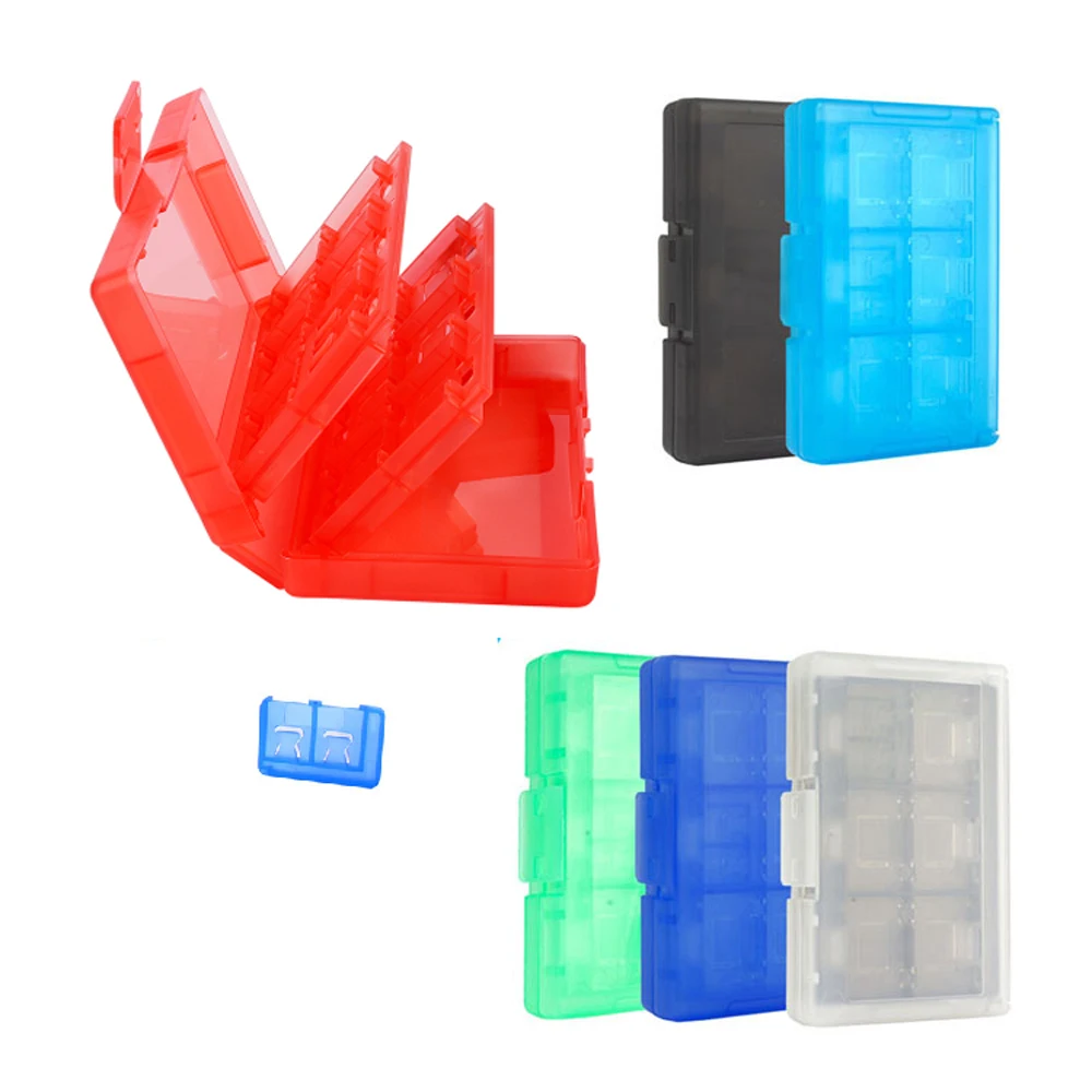 24+2 in 1 Transparent Box Protective Memory Game card Cartridge Shell Holder For Switch NS Protective Storage Box