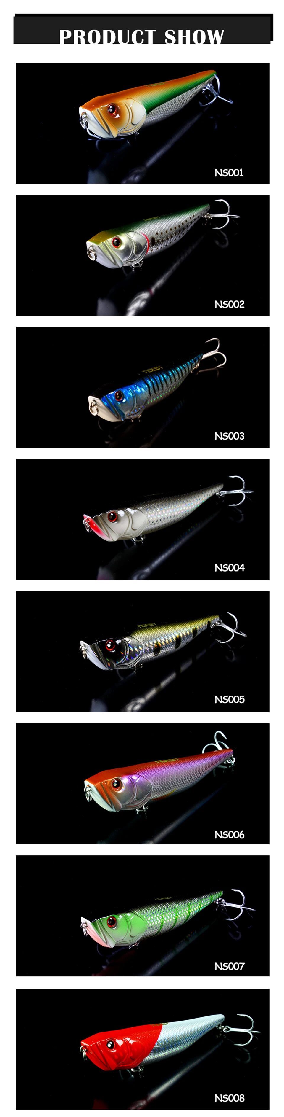 Noeby-Top water Bleistift Angel köder, schwimmende Wobbler oberfläche, künstliche Hart köder, Wobbler Tackle, 100mm, 18g – Detail 2