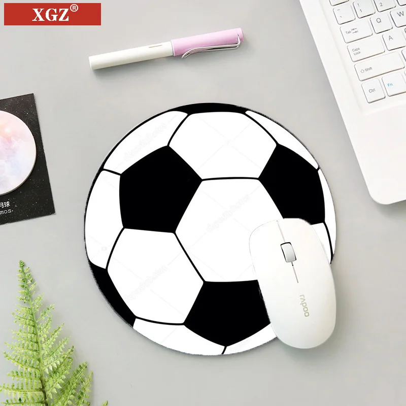 XGZ Football Basketball Volleyball Printing Small Mouse Pad Non-slip Table Mat Wheel Game Speed Skating 20x20cm