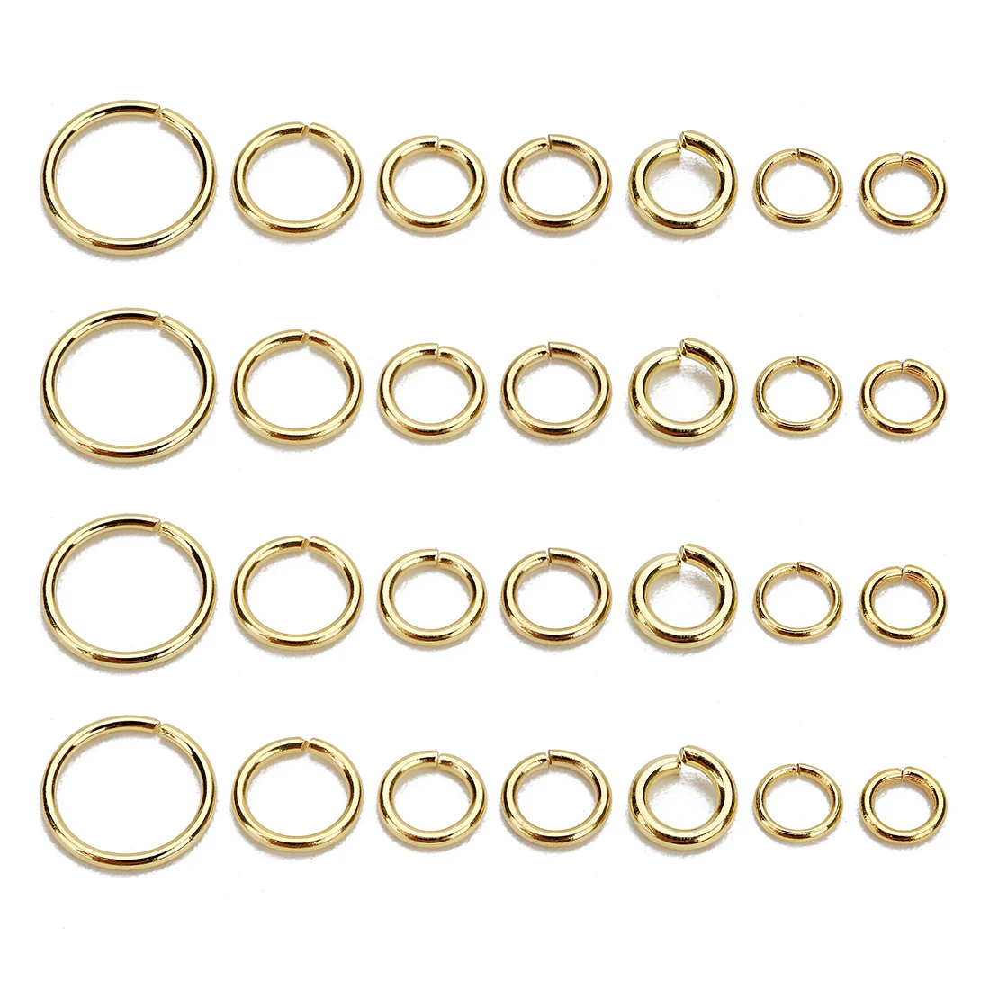 100pcs 3/4/5/6/7/8/10mm Stainless Steel Jump Rings Split Ring Connectors For DIY Jewelry Making Finding Accessories Wholesal