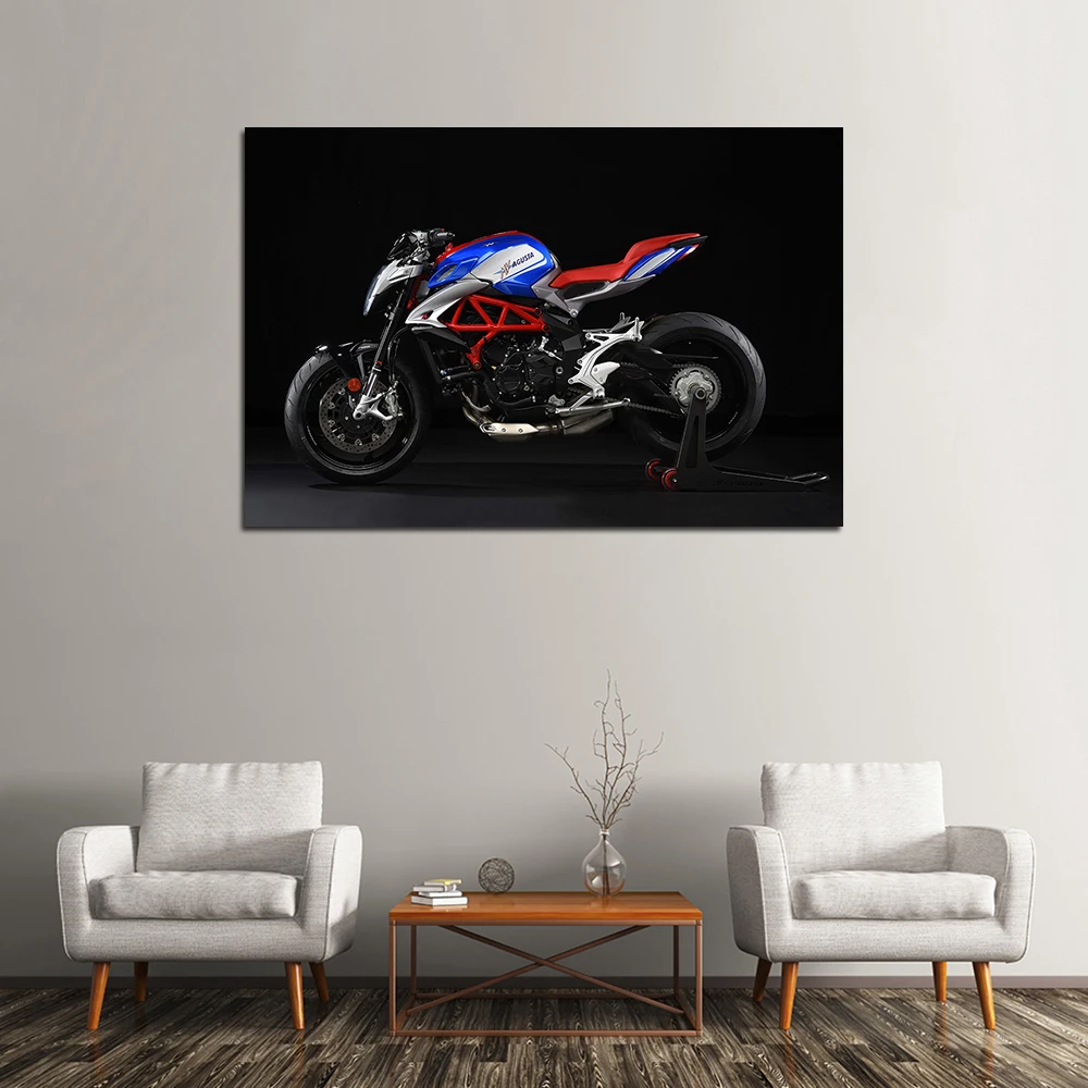 Modern Wall Art Canvas Paintings Mv Agusta Brutale 800 American Motorcycle Posters HD Print for Living Room Decor