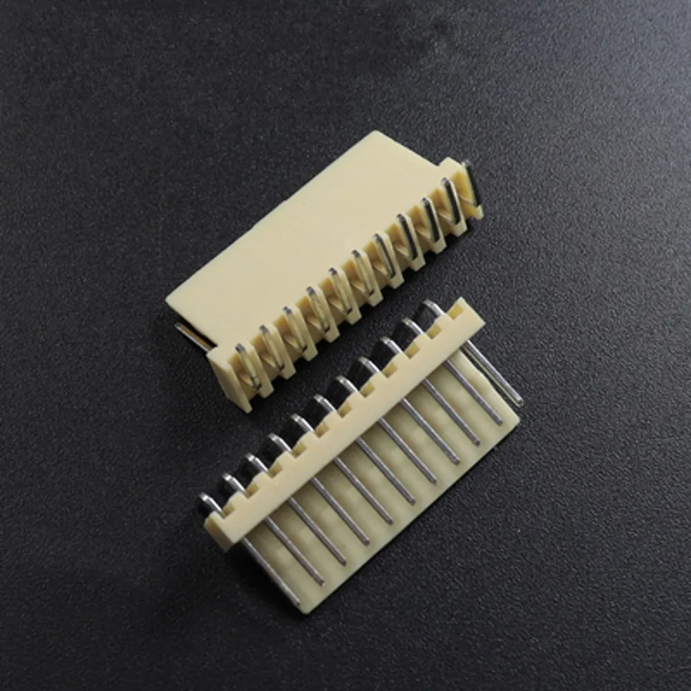 500PCS KF2510 Stecker Kits 2,54mm Pitch JST Stecker 2/3/4/5/6/7/8/9/10P Gerade Rechtwinklig Gehäuse Pin Header – Detail 10