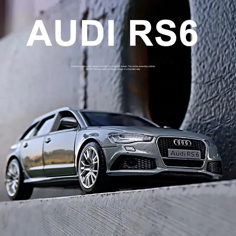 1:36 Audi RS6 Station wagon Alloy Car Toy Diecast Metal Vehicle Sportcar for Children Birthday Collection Christmas Gifts