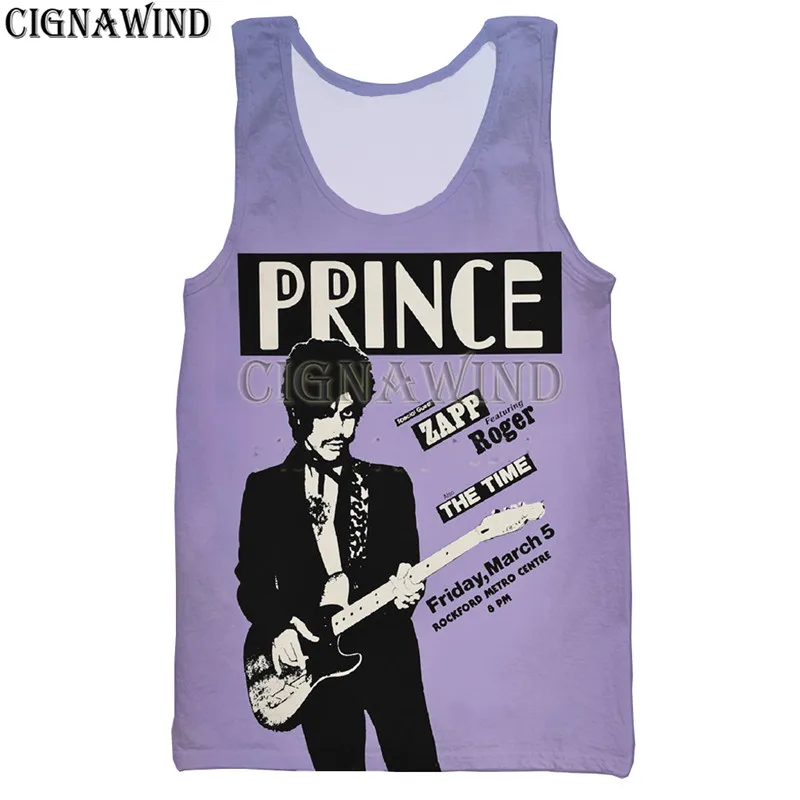 New arrival Prince Rogers Nelson t shirt men/women 3D print t-shirts casual Harajuku style hoodies/sweatshirts/vest summer tops