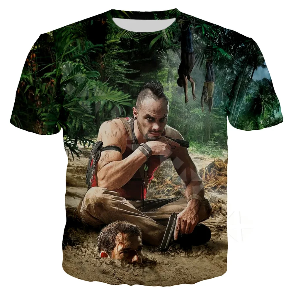 CLOOCL Far Cry 3 Coast T-shirt Men Clothing 3D Print Game Tees Short Sleeve Sweatshirt Unisex Harajuku Streetwear Tops