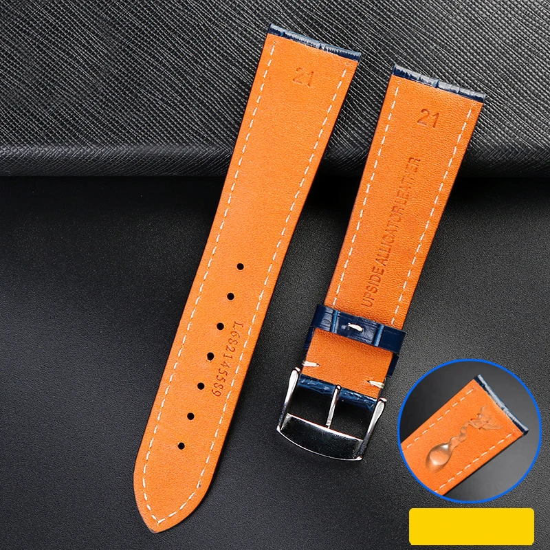 Calfskin Watch Band for Longines L3 Masters Collection Watch Strap Belt Bracelet Cowhide Leather 19 20 21mm Strap