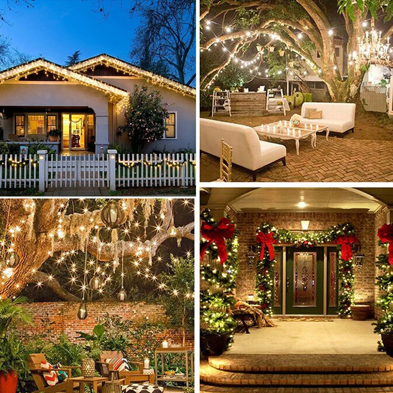 Led Solar Copper Wire Lamp Outdoor Solar Fairy Lights 5M 10M 20M Kerst String Light For Wedding Garden Solar String Light