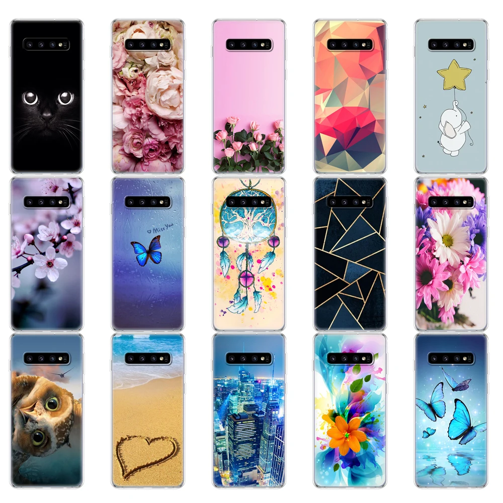 For Samsung Galaxy S10 Case S10Plus Case Silicone TPU Cover Phone S10 E Case On For Samsung S10 Plus G975F S 10 SM-G973F Case