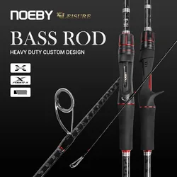 NOEBY-Leisure K5 Spinning Fishing Rod, Carbon Lure Baitcasting Rod for Bass, Winter Fishing Rod, 2.13m, 2.29m, M MH, 2 Section