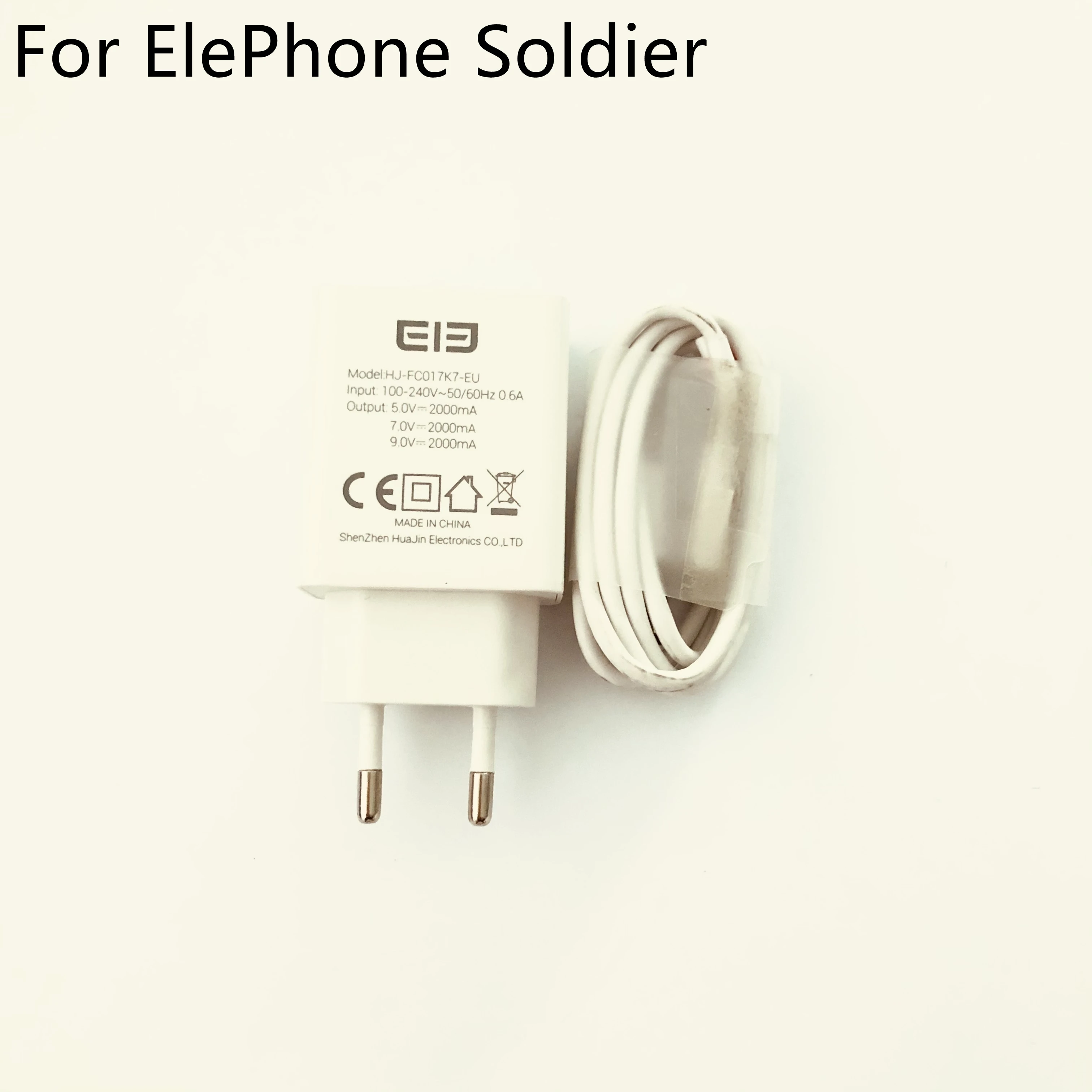 

Elephone Soldier New Travel Charger + USB Cable USB Line For Elephone Soldier MT6797T 5.50" 1440x2560 Free Shipping