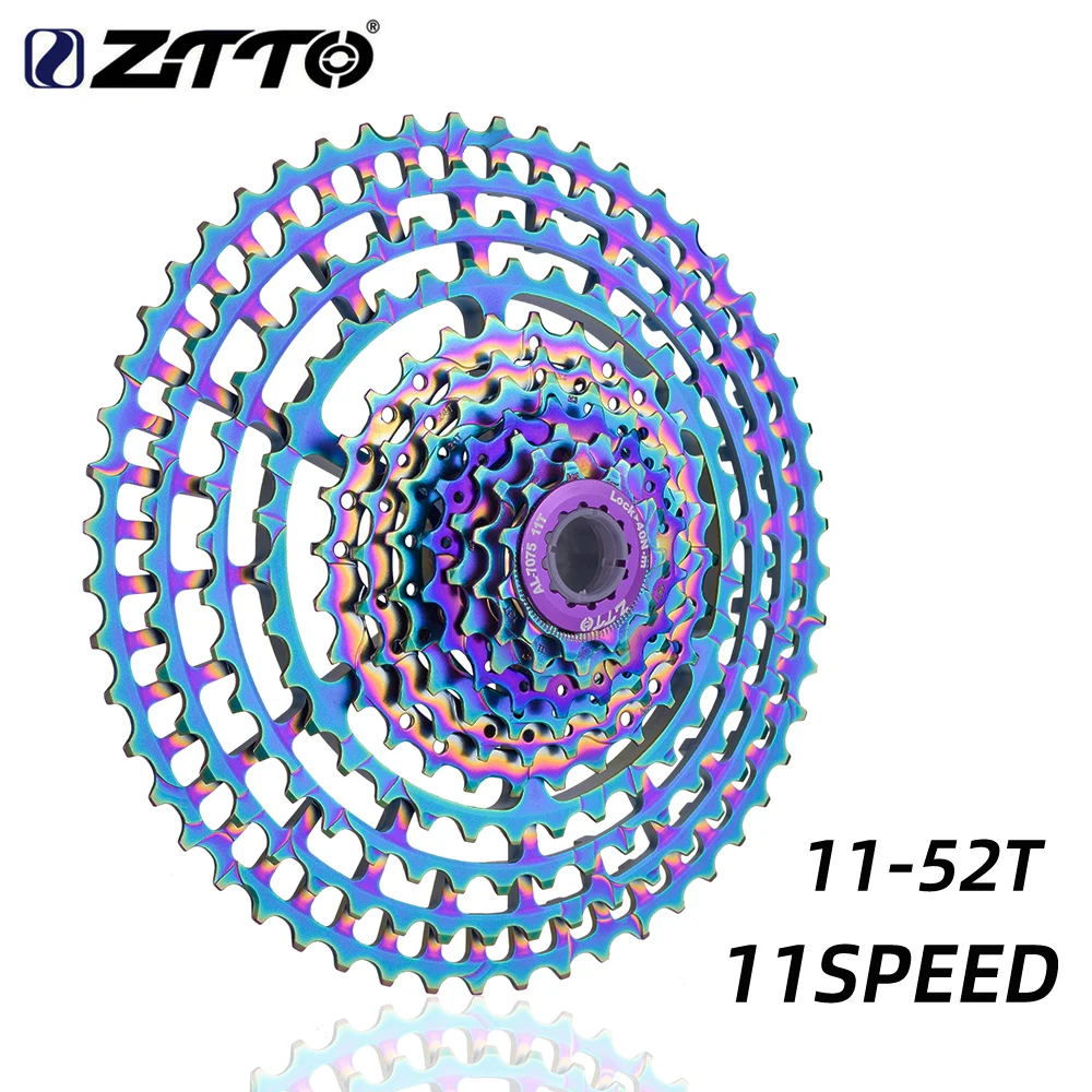 Rainbow MTB 11 Speed SLR Cassette UltraLight CNC Mountain Bike 11s 11-52T Bike Freewheel X11 Colorful Chain For GX M8100 M9100