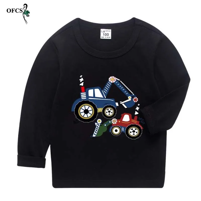 

New Arrival Children's T-shirt Cotton Clothes Kids Baby Boys Long Sleeve Cartoon Girls T Shirt Candy Color Tops Tees 2-12 Years